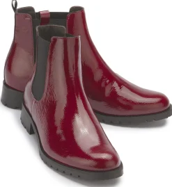 Stiefeletten|Horsch Schuhe Chelsea Boot in Untergrößen Rot
