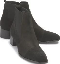 Stiefeletten|Horsch Schuhe Chelseaboot in Übergrößen Schwarz