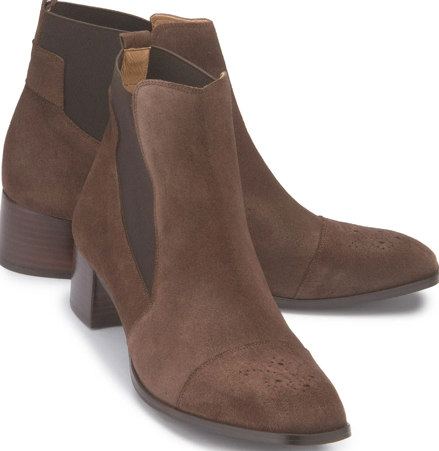 Stiefeletten|Horsch Schuhe Chelseaboot in Übergrößen Braun