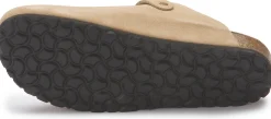 Sandalen|Pantoletten|Horsch Schuhe Clog in Übergrößen Beige