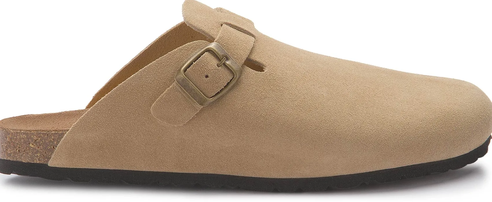 Sandalen|Pantoletten|Horsch Schuhe Clog in Übergrößen Beige