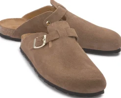 Sandalen|Pantoletten|Horsch Schuhe Clogs in Übergrößen Braun