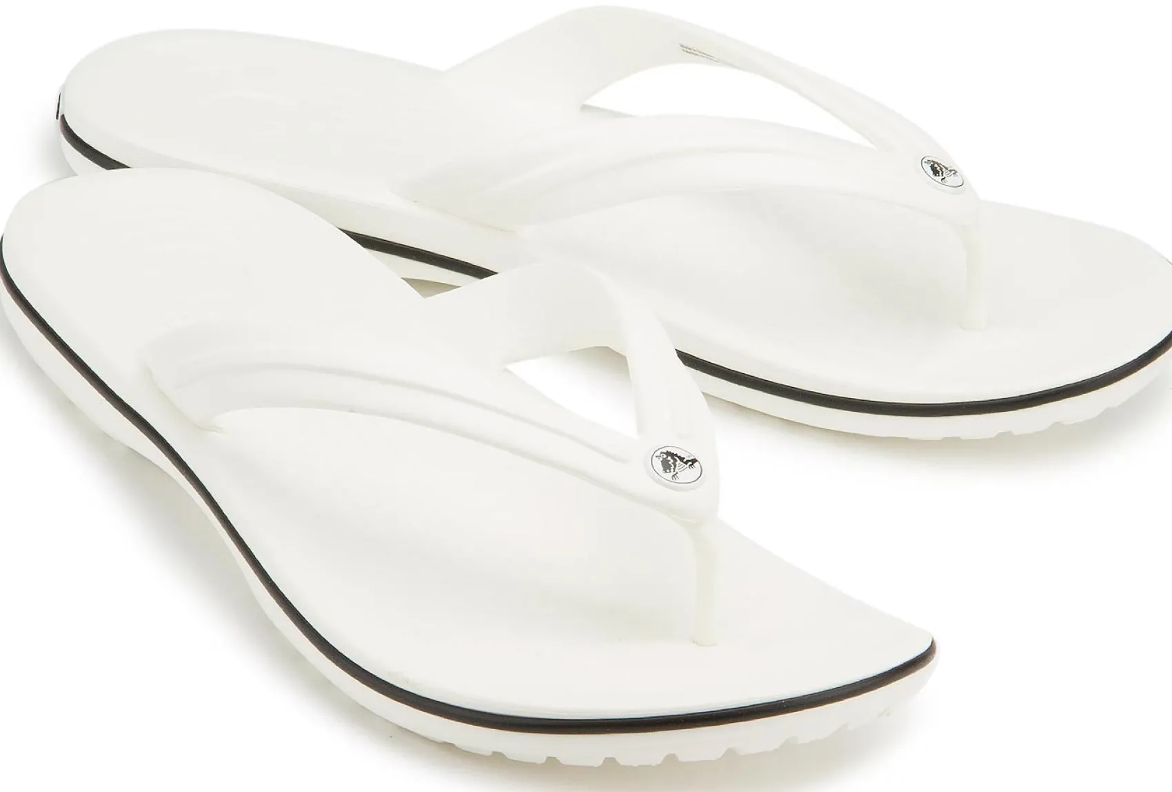 Zehentrenner|Sandalen|Crocs_Damen Crocs in Übergrößen Weiß