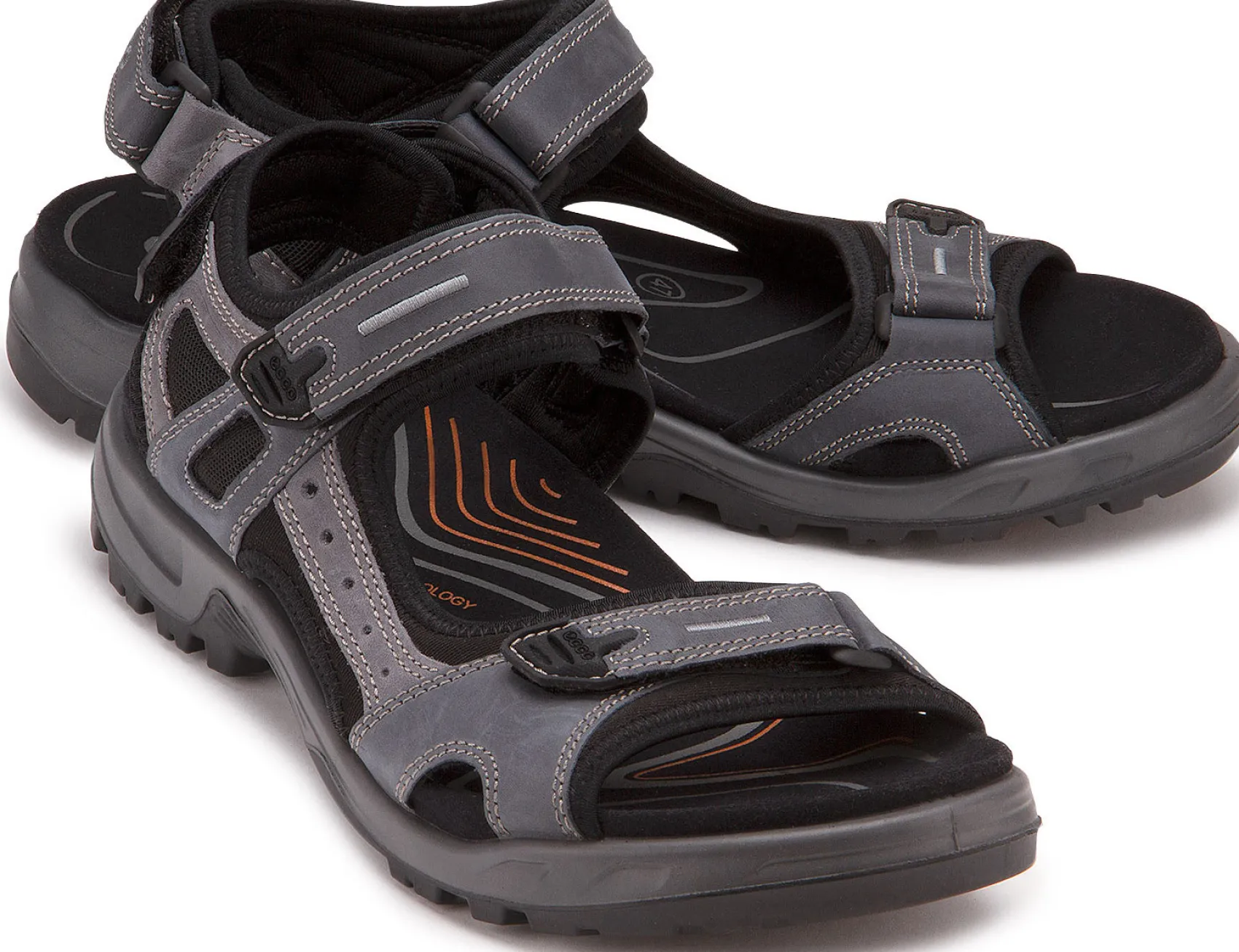 Sandalen|Outdoor|Ecco Sandale in Übergrößen Grau