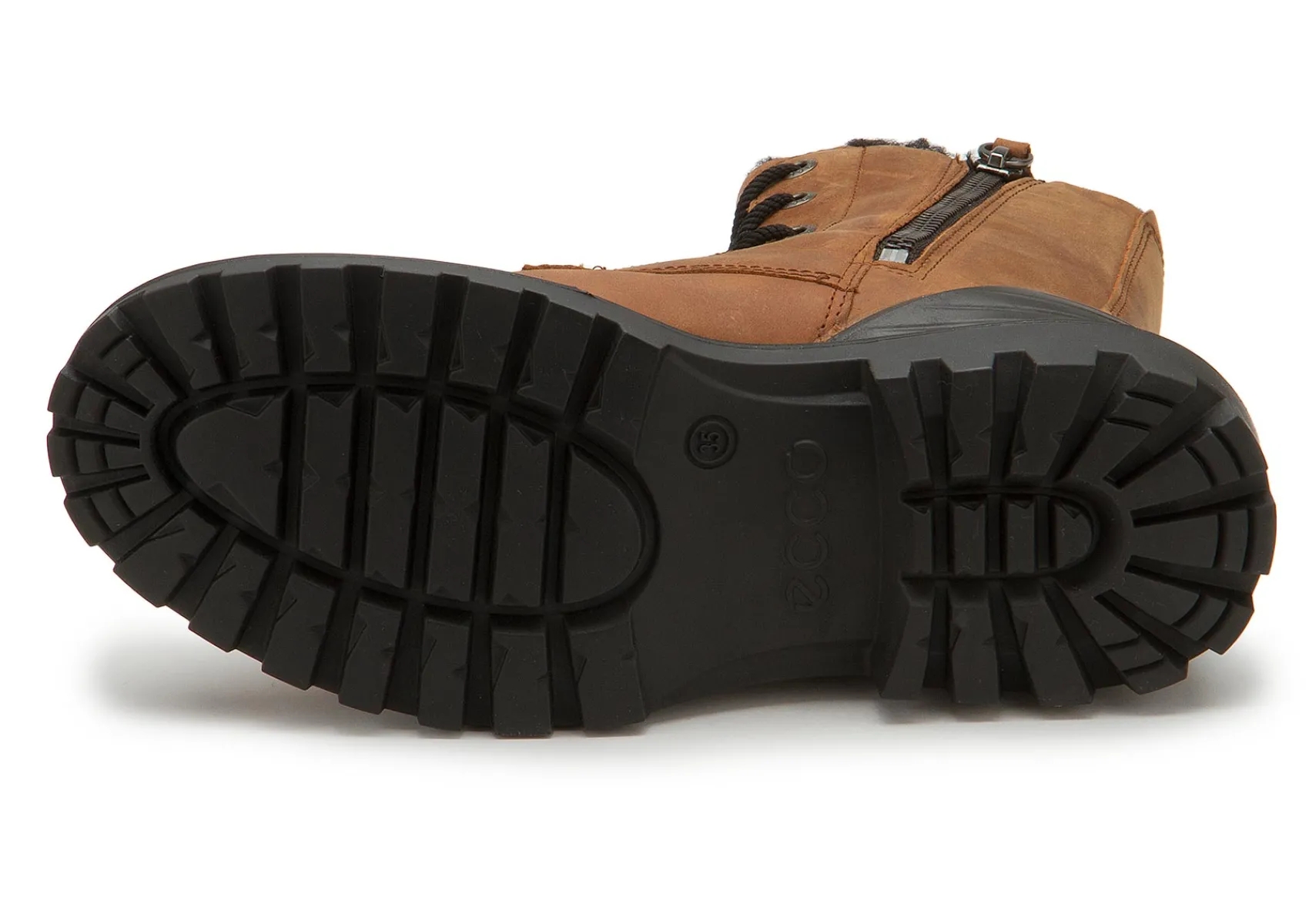 Stiefeletten|Ecco-Damen Ecco Schnürboot in Untergrößen Braun
