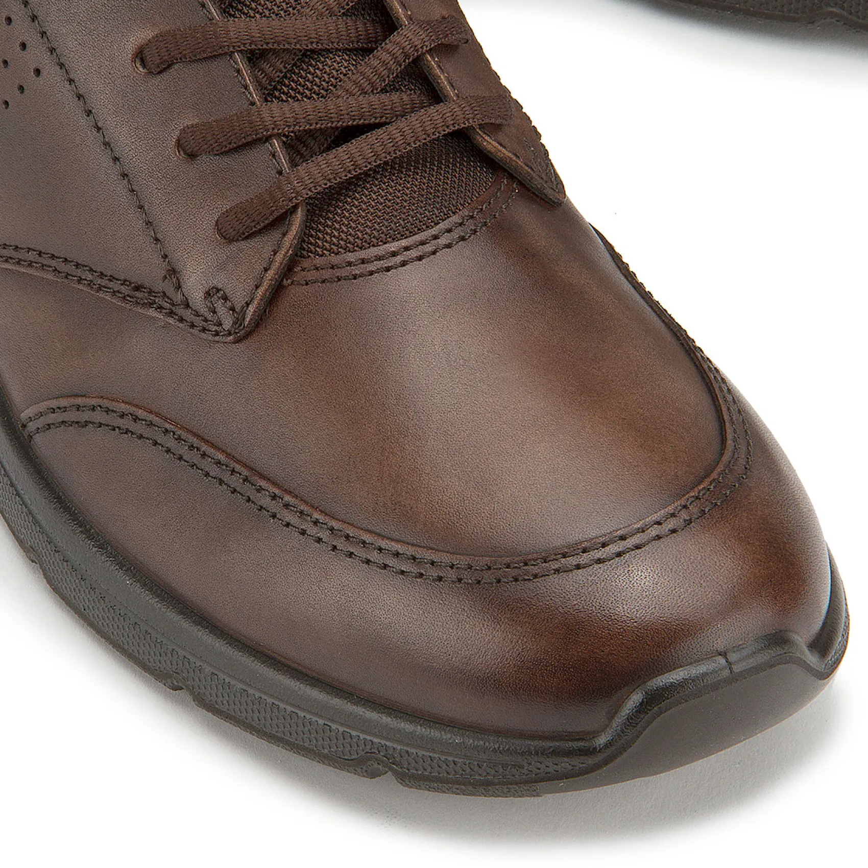 Schnürschuhe|Ecco Sneaker in Übergrößen Braun