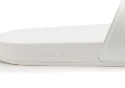 Sandalen|Pantoletten|Armani Damen Emporio Armani Sandale in Übergrößen Weiß