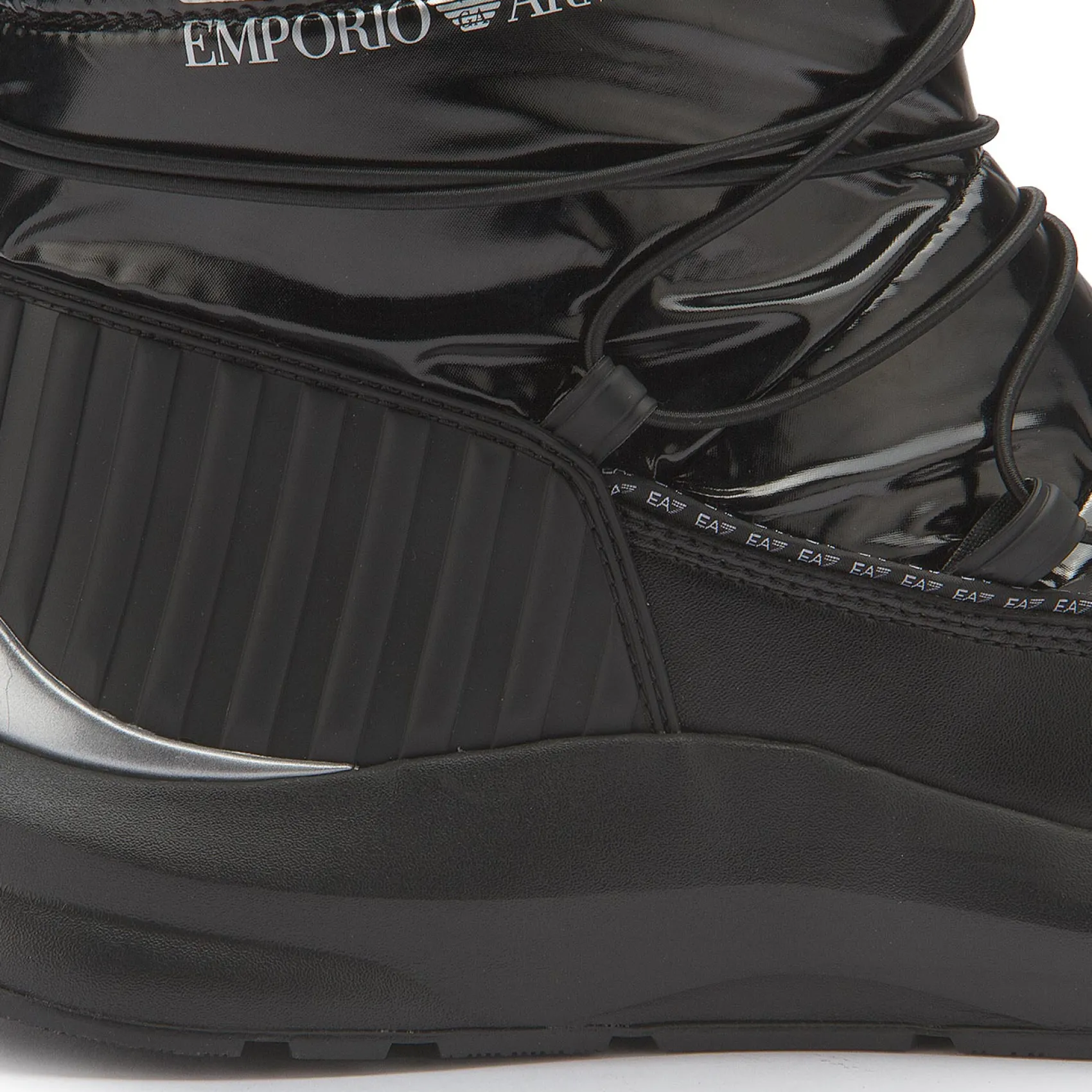 Stiefeletten|Boots|Armani Damen Emporio Armani Schneestiefel in Übergrößen Schwarz