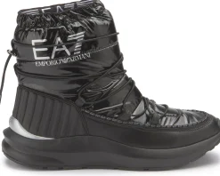 Stiefeletten|Boots|Armani Damen Emporio Armani Schneestiefel in Übergrößen Schwarz