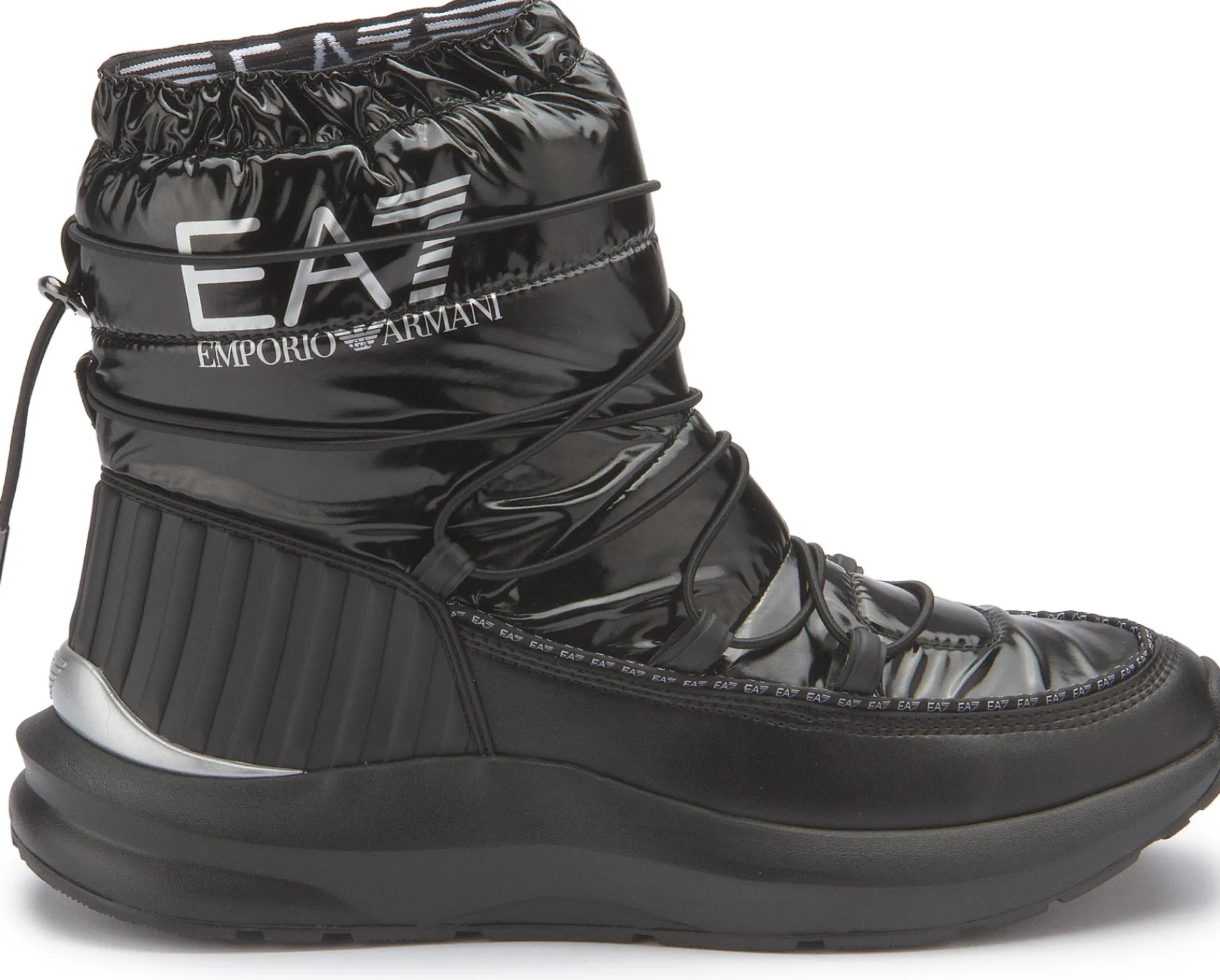 Stiefeletten|Boots|Armani Damen Emporio Armani Schneestiefel in Übergrößen Schwarz