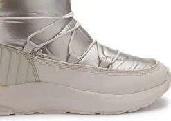 Stiefeletten|Boots|Armani Damen Emporio Armani Schneestiefel in Übergrößen Silber