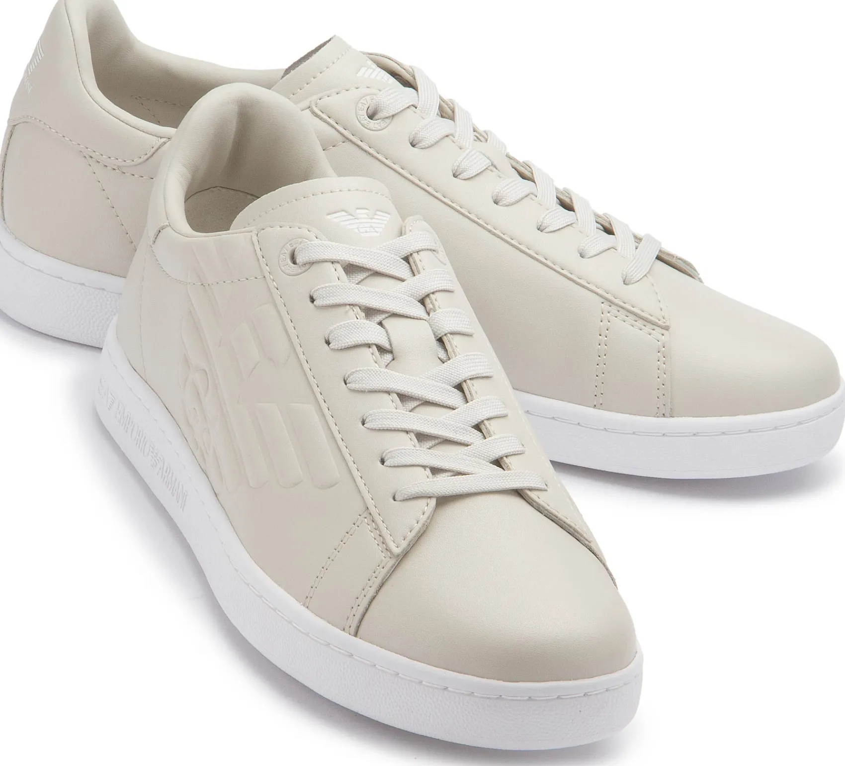 Sneaker|Schnürschuhe|Armani Damen Emporio Armani Sneaker in Übergrößen Beige