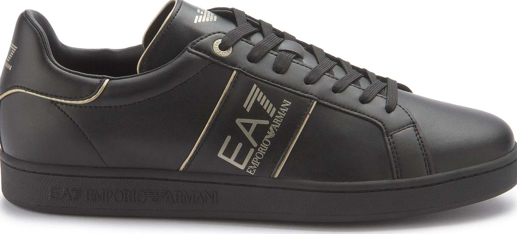 Schnürschuhe|Sneaker|Armani Emporio Sneaker in Übergrößen Schwarz