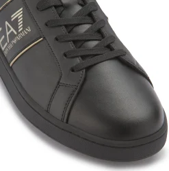 Schnürschuhe|Sneaker|Armani Emporio Sneaker in Übergrößen Schwarz