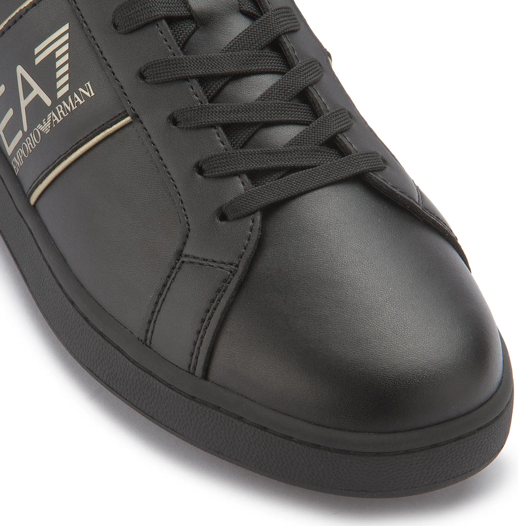 Schnürschuhe|Sneaker|Armani Emporio Sneaker in Übergrößen Schwarz