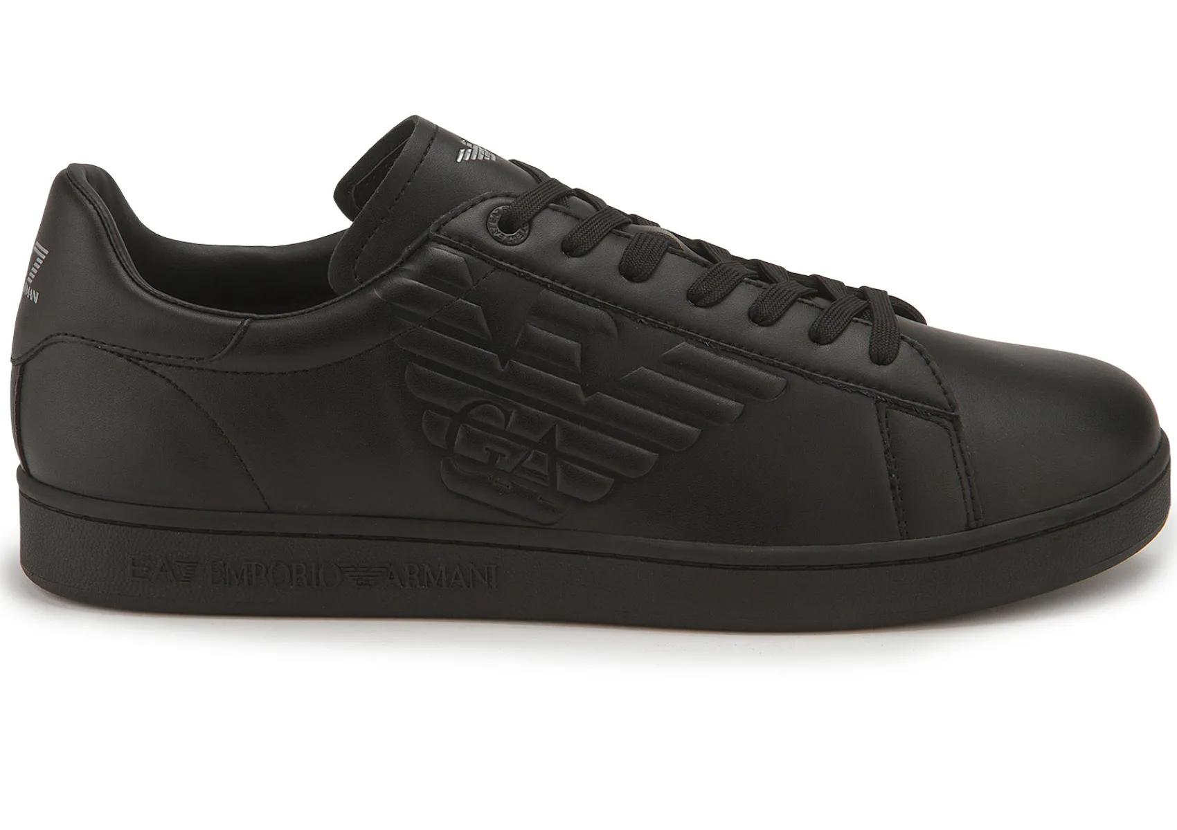 Sneaker|Schnürschuhe|Armani Emporio Sneaker in Übergrößen Schwarz