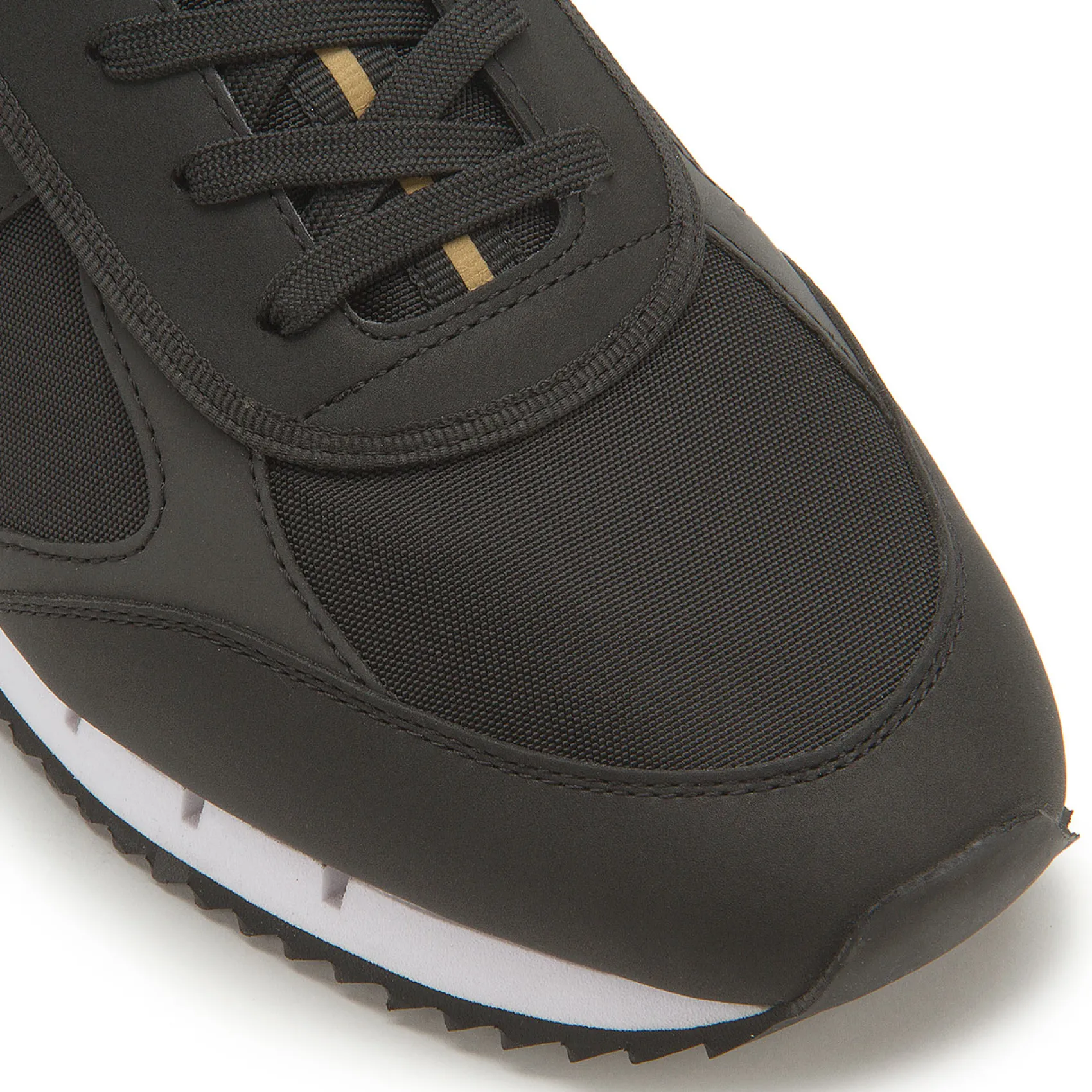 Sneaker|Schnürschuhe|Armani Emporio Sneaker in Übergrößen Schwarz