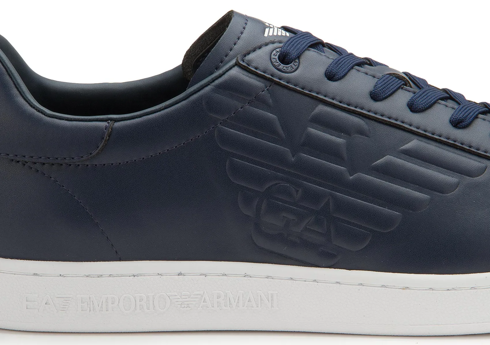 Sneaker|Schnürschuhe|Armani Emporio Sneaker in Übergrößen Blau
