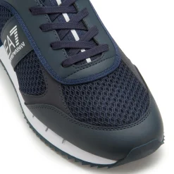 Sneaker|Schnürschuhe|Armani Emporio Sneaker in Übergrößen Blau