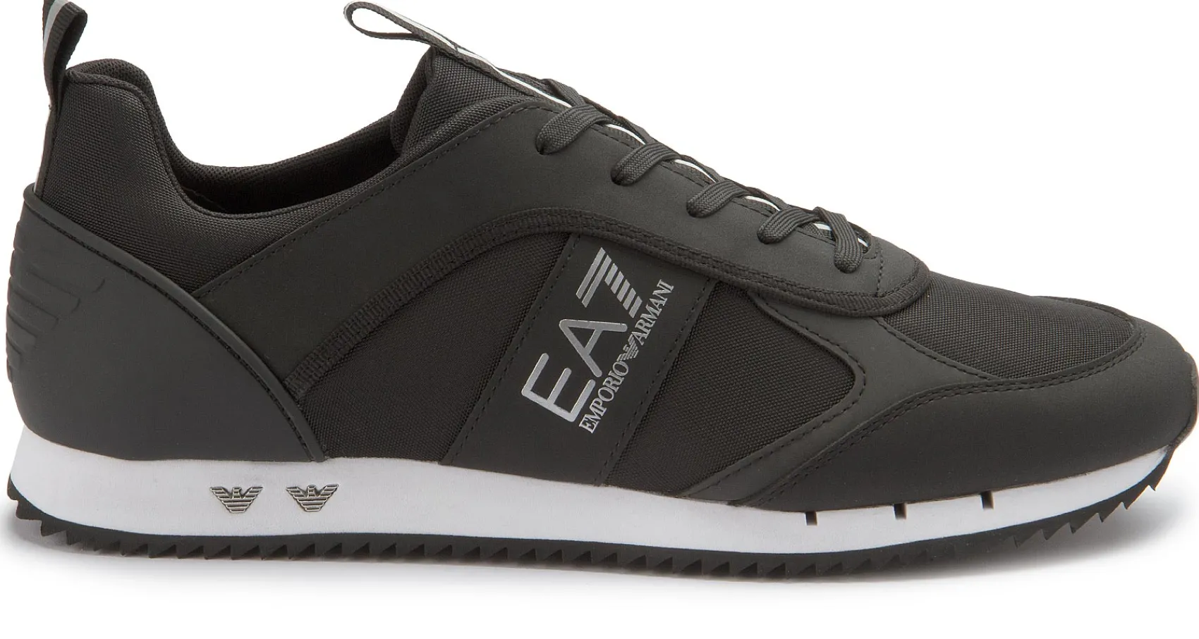 Sneaker|Schnürschuhe|Armani Emporio Sneaker in Übergrößen Schwarz