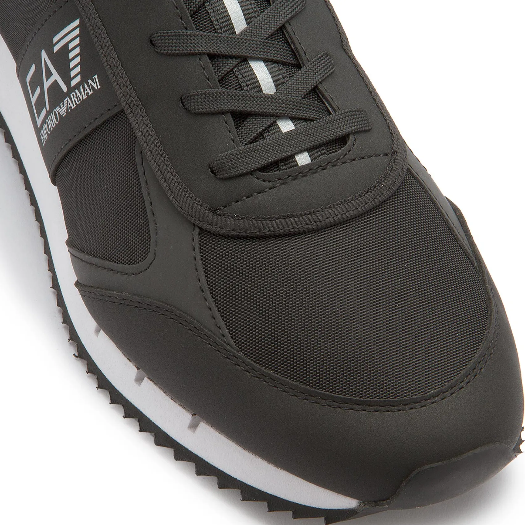 Sneaker|Schnürschuhe|Armani Emporio Sneaker in Übergrößen Schwarz