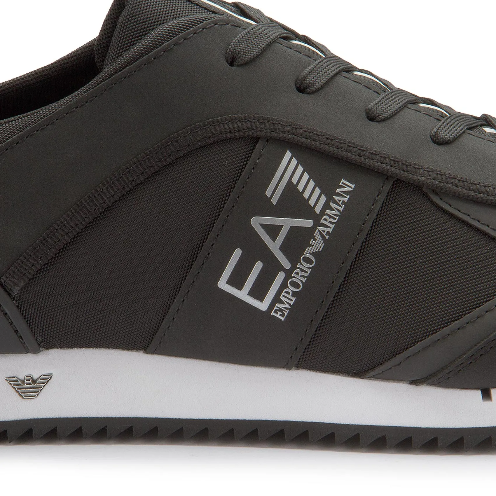 Sneaker|Schnürschuhe|Armani Emporio Sneaker in Übergrößen Schwarz