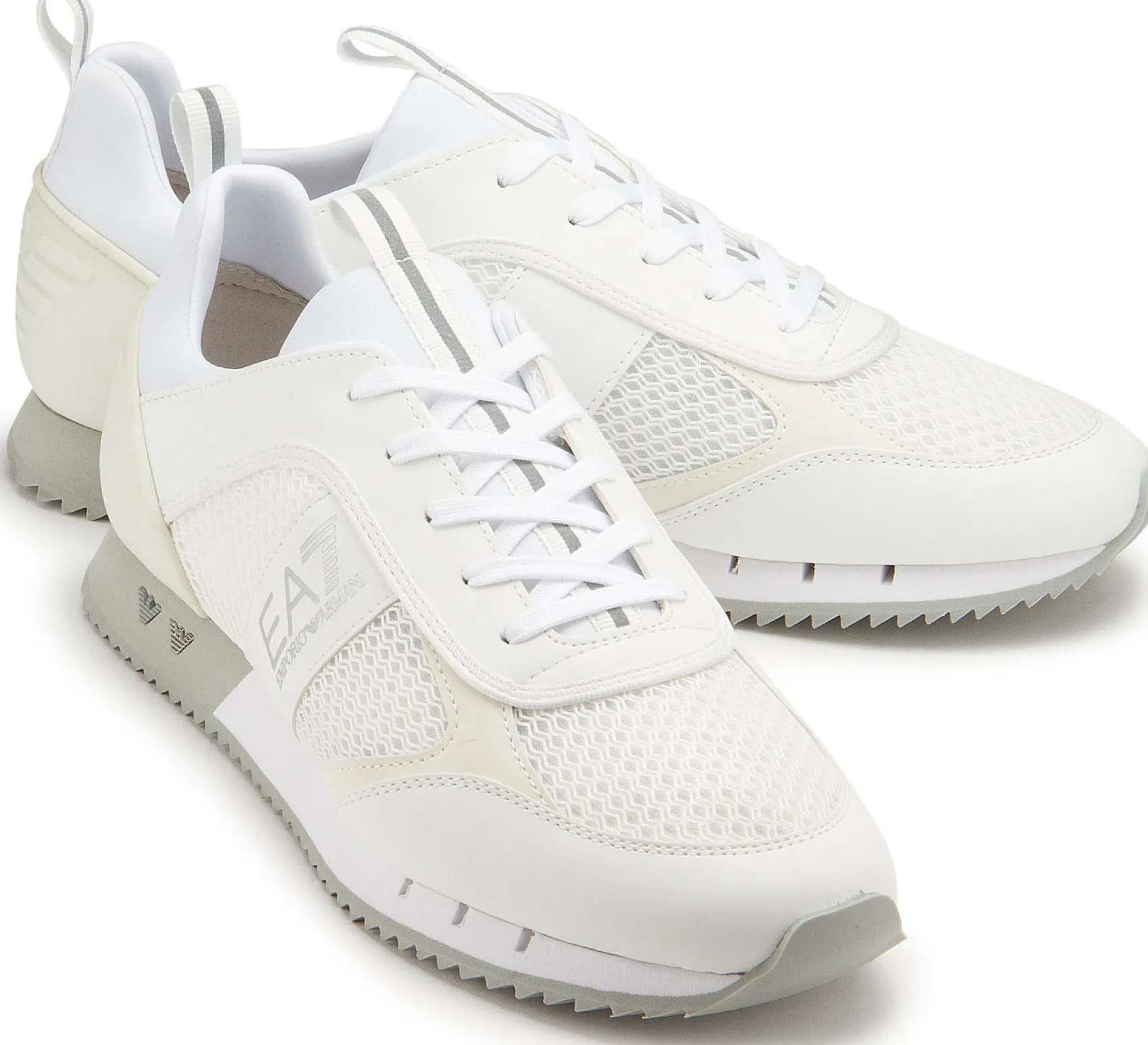Sneaker|Schnürschuhe|Armani Emporio Sneaker in Übergrößen Weiß