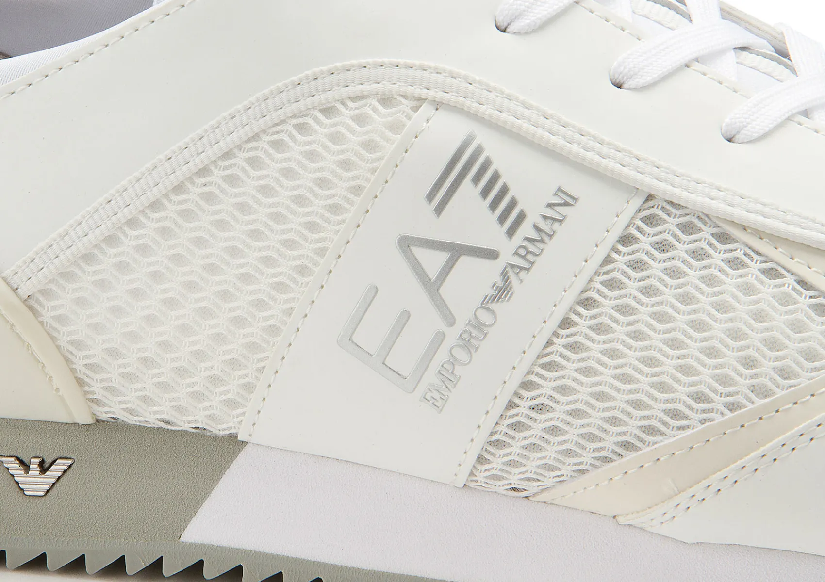 Sneaker|Schnürschuhe|Armani Emporio Sneaker in Übergrößen Weiß