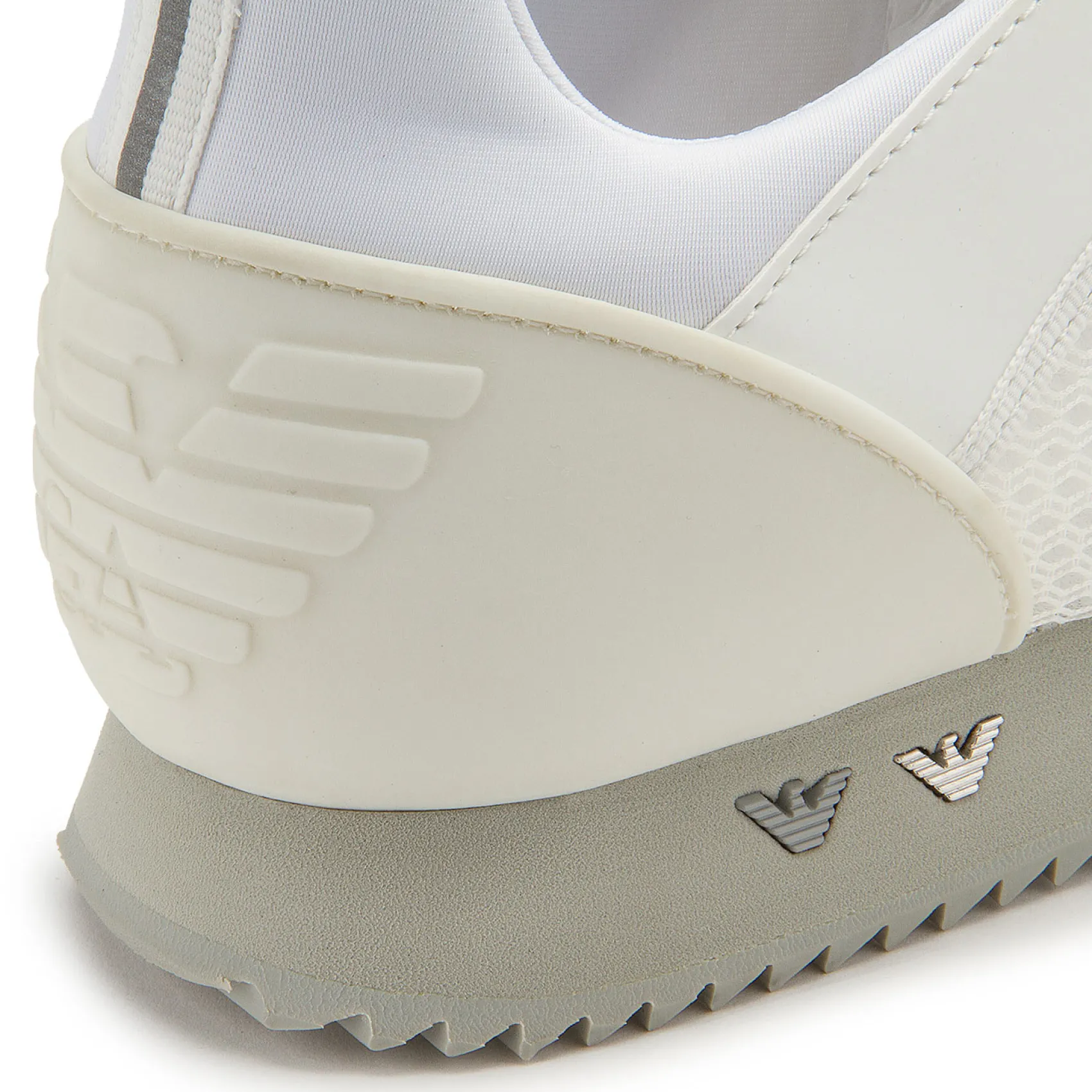 Sneaker|Schnürschuhe|Armani Emporio Sneaker in Übergrößen Weiß