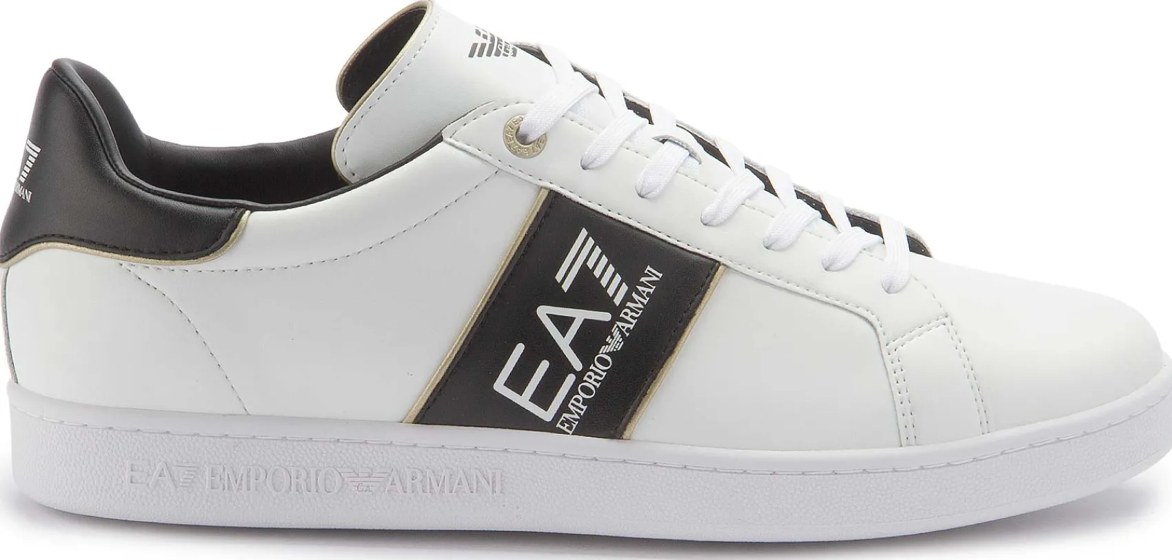 Sneaker|Schnürschuhe|Armani Emporio Sneaker in Übergrößen Weiß