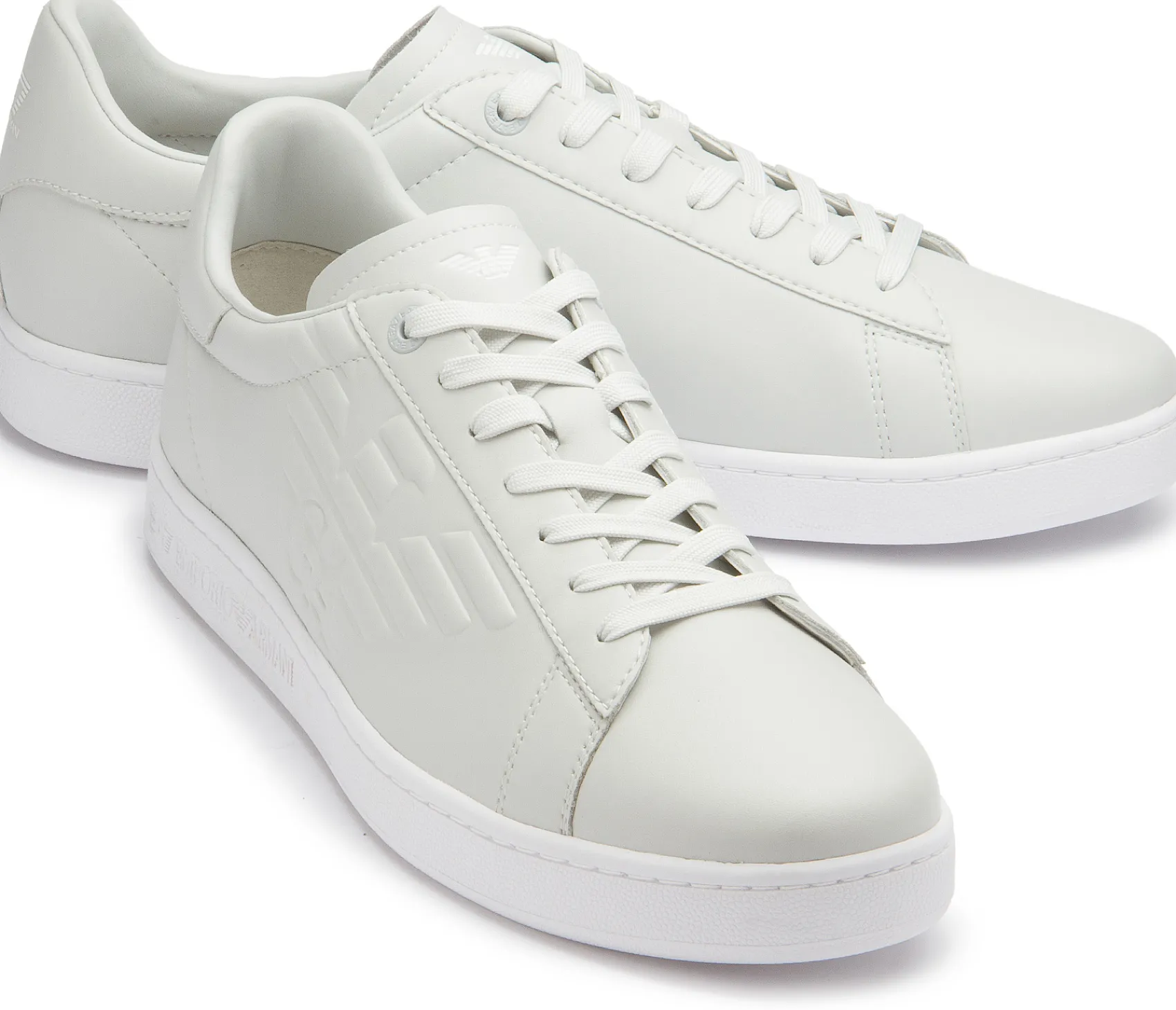 Sneaker|Schnürschuhe|Armani Emporio Sneaker in Übergrößen Beige