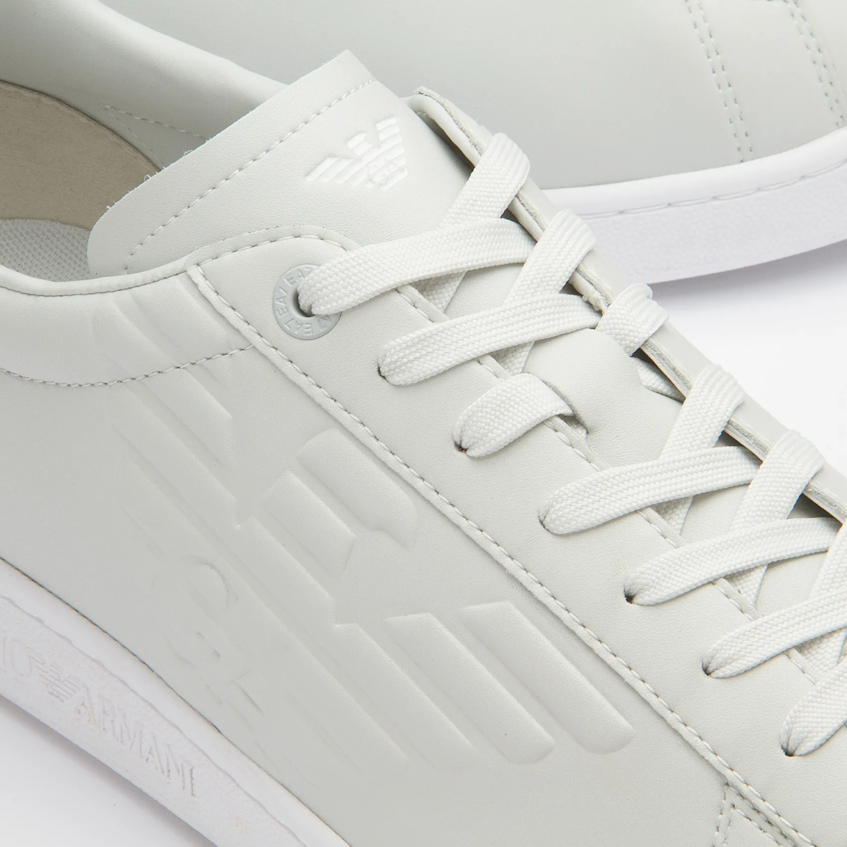 Sneaker|Schnürschuhe|Armani Emporio Sneaker in Übergrößen Beige