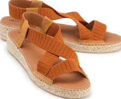 Espadrilles|Sandalen|Horsch Schuhe Espadrilles in Übergrößen Braun