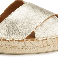 Espadrilles|Sandalen|Horsch Schuhe Espadrilles in Übergrößen Gold