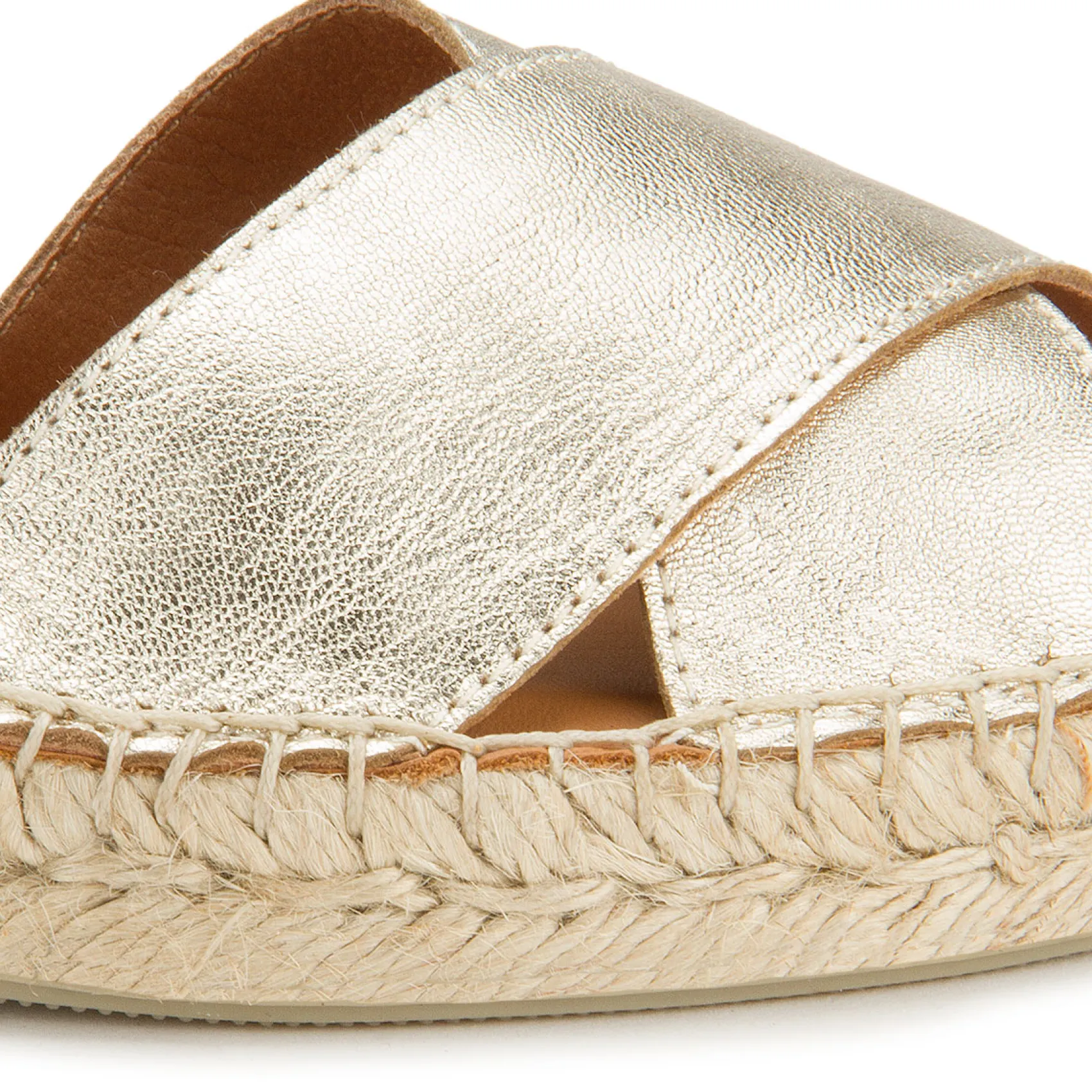 Espadrilles|Sandalen|Horsch Schuhe Espadrilles in Übergrößen Gold