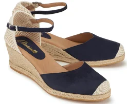 Espadrilles|Horsch Schuhe Espadrilles in Übergrößen Blau