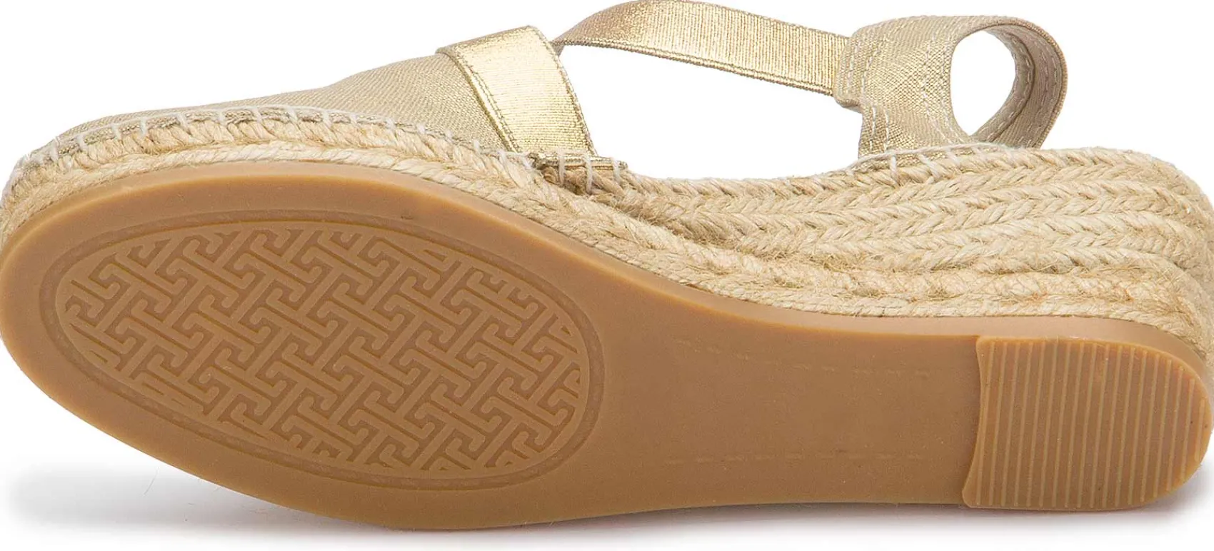 Espadrilles|Sandalen|Horsch Schuhe Espadrilles in Übergrößen Gold