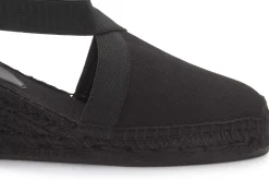 Espadrilles|Sandalen|Horsch Schuhe Espadrilles in Übergrößen Schwarz