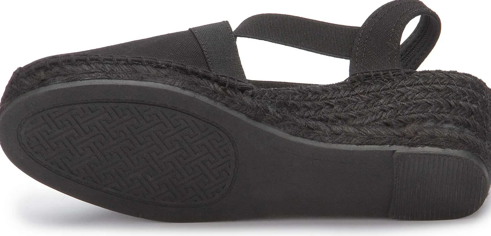 Espadrilles|Sandalen|Horsch Schuhe Espadrilles in Übergrößen Schwarz
