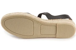 Espadrilles|Sandalen|Horsch Schuhe Espadrilles in Übergrößen Schwarz