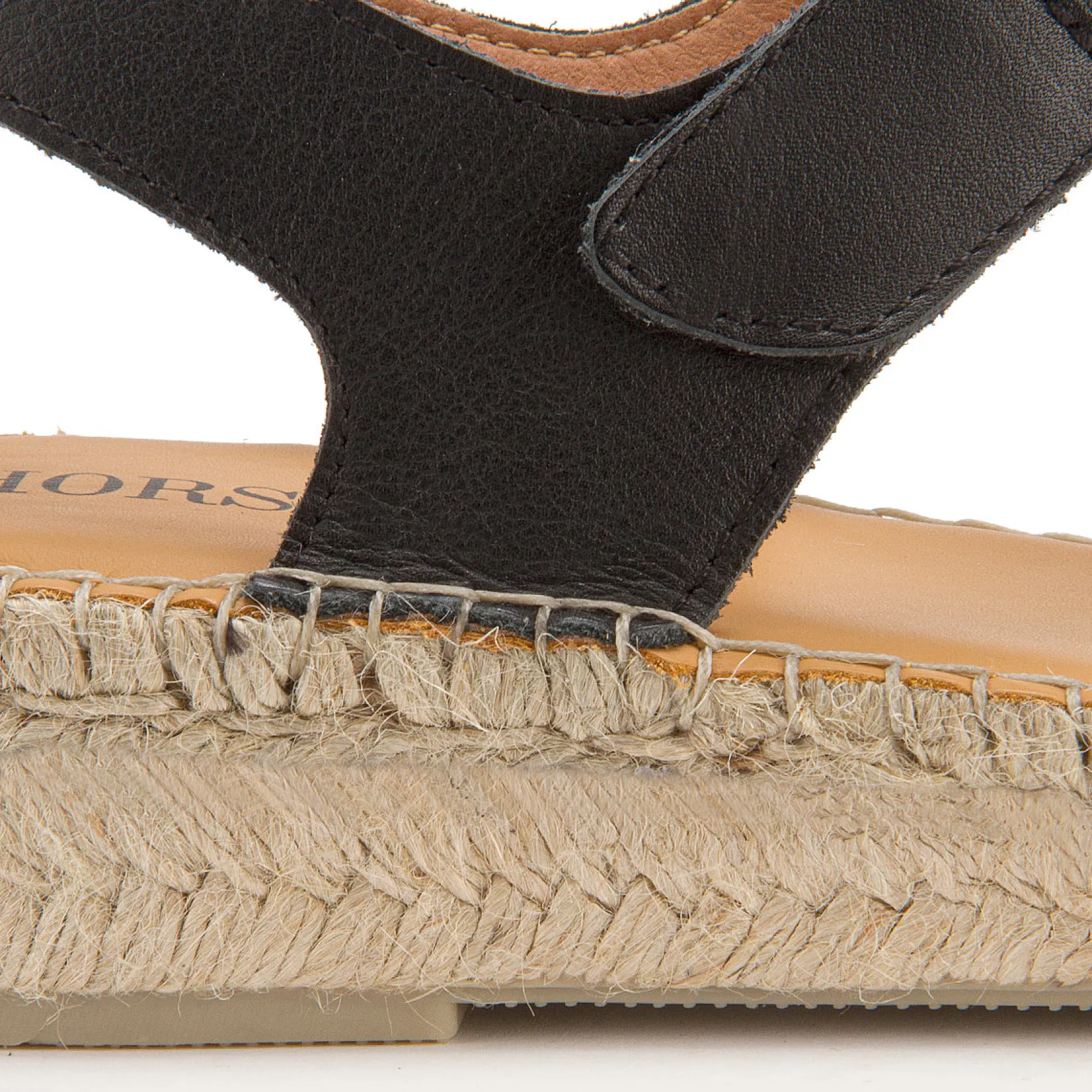 Espadrilles|Sandalen|Horsch Schuhe Espadrilles in Übergrößen Schwarz
