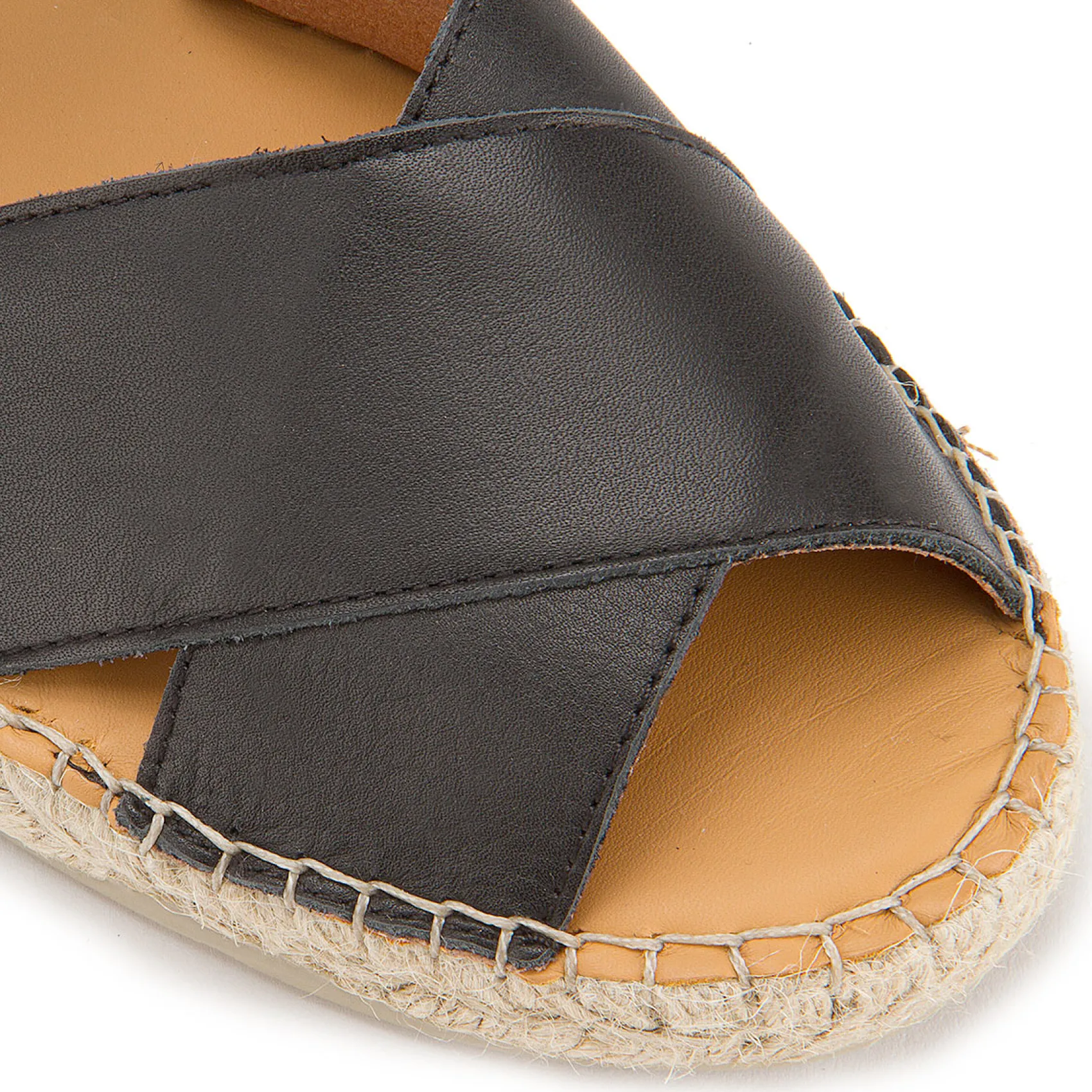 Espadrilles|Sandalen|Horsch Schuhe Espadrilles in Übergrößen Schwarz