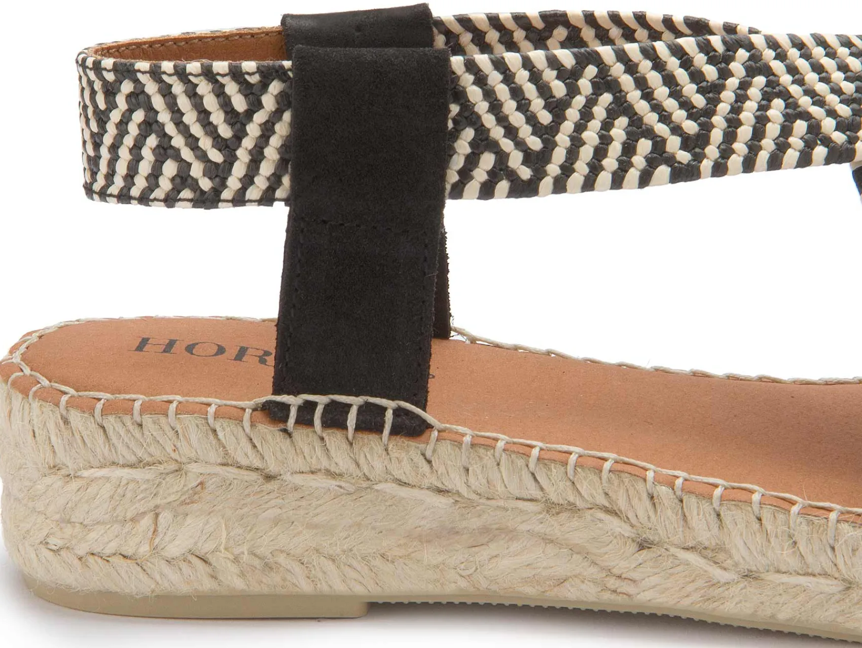 Espadrilles|Sandalen|Horsch Schuhe Espadrilles in Übergrößen Schwarz