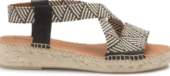 Espadrilles|Sandalen|Horsch Schuhe Espadrilles in Übergrößen Schwarz