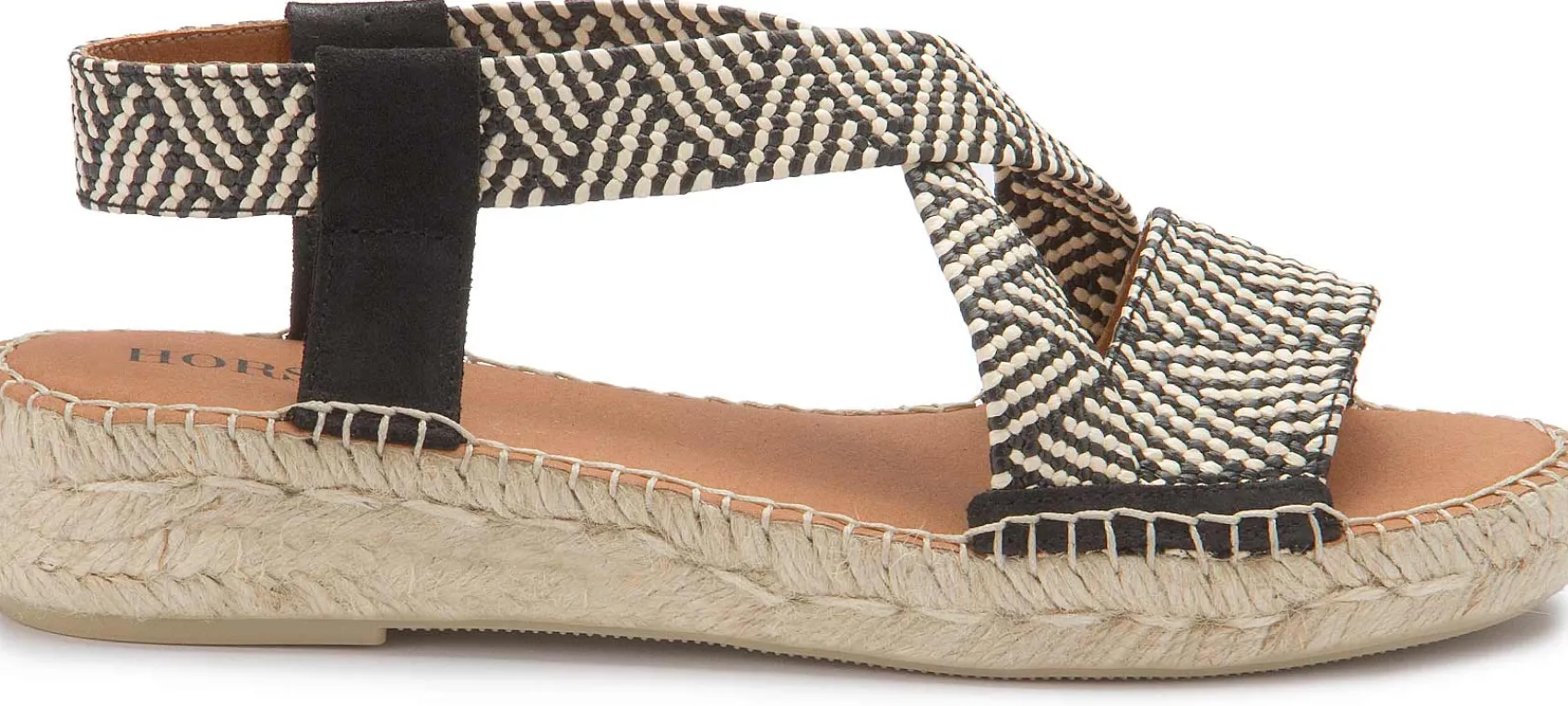 Espadrilles|Sandalen|Horsch Schuhe Espadrilles in Übergrößen Schwarz
