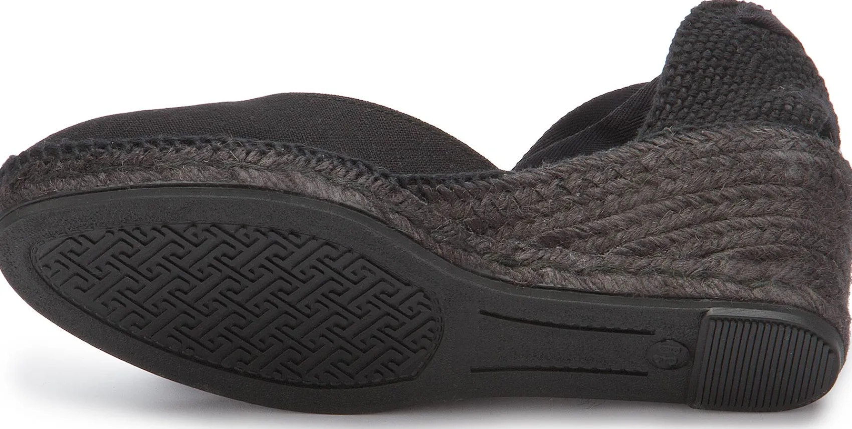 Espadrilles|Sandalen|Horsch Schuhe Espadrilles in Übergrößen Schwarz