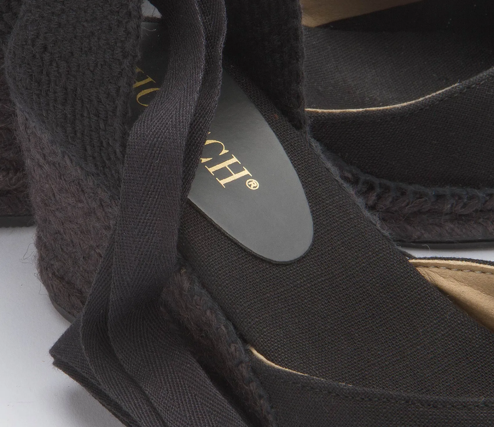 Espadrilles|Sandalen|Horsch Schuhe Espadrilles in Übergrößen Schwarz