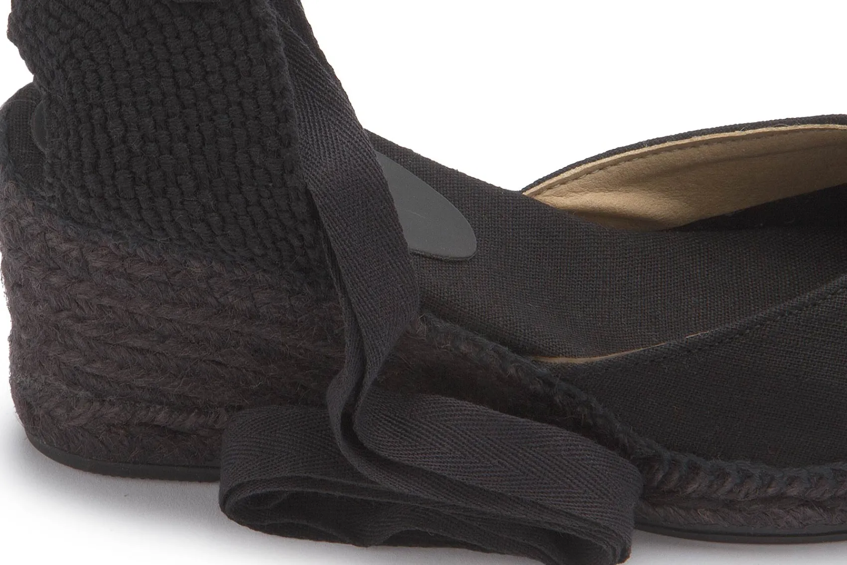 Espadrilles|Sandalen|Horsch Schuhe Espadrilles in Übergrößen Schwarz