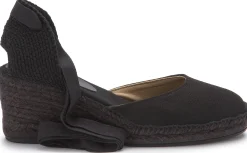 Espadrilles|Sandalen|Horsch Schuhe Espadrilles in Übergrößen Schwarz