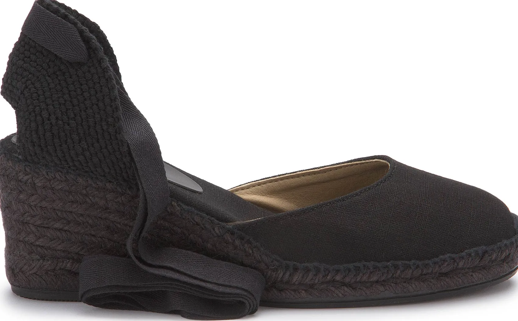 Espadrilles|Sandalen|Horsch Schuhe Espadrilles in Übergrößen Schwarz
